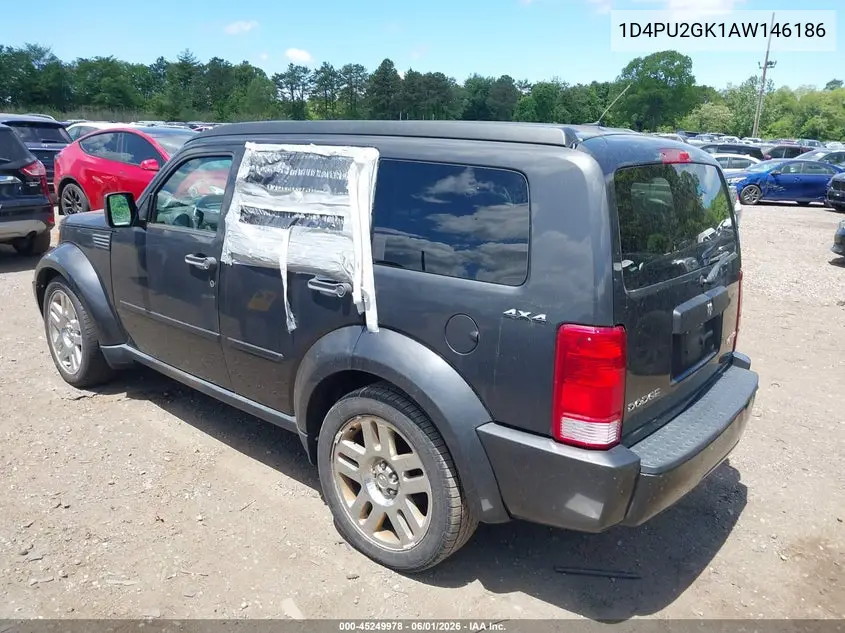 2010 Dodge Nitro Se VIN: 1D4PU2GK1AW146186 Lot: 45249978