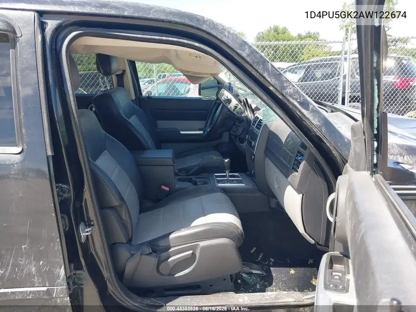 2010 Dodge Nitro Sxt VIN: 1D4PU5GK2AW122674 Lot: 45382526