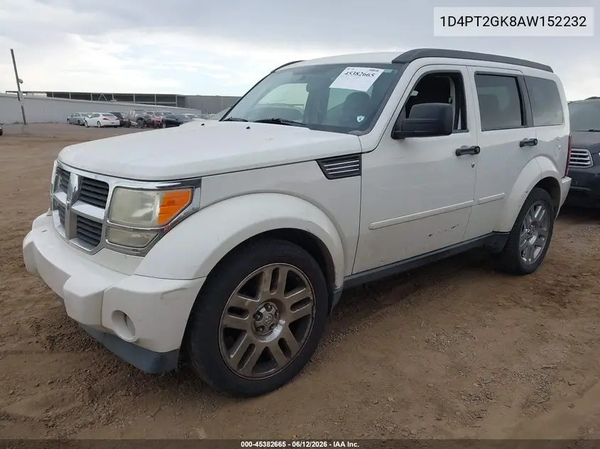 2010 Dodge Nitro Se VIN: 1D4PT2GK8AW152232 Lot: 45382665