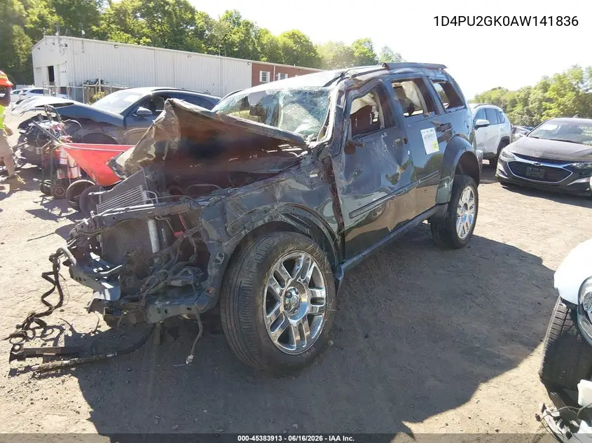 2010 Dodge Nitro Se VIN: 1D4PU2GK0AW141836 Lot: 45383913