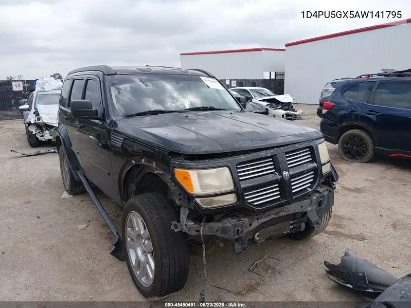 2010 Dodge Nitro Sxt VIN: 1D4PU5GX5AW141795 Lot: 45450491
