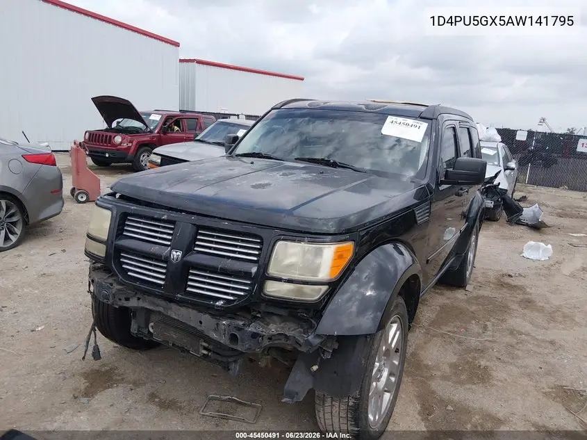2010 Dodge Nitro Sxt VIN: 1D4PU5GX5AW141795 Lot: 45450491