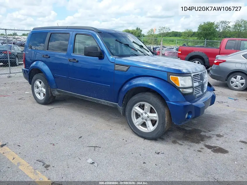 2010 Dodge Nitro Se VIN: 1D4PU2GK7AW106727 Lot: 45565884