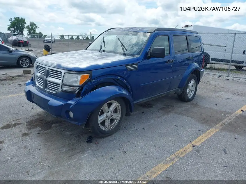 2010 Dodge Nitro Se VIN: 1D4PU2GK7AW106727 Lot: 45565884