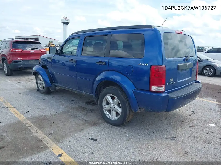 2010 Dodge Nitro Se VIN: 1D4PU2GK7AW106727 Lot: 45565884