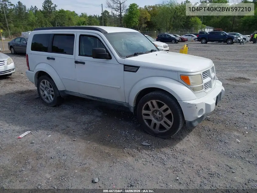 2011 Dodge Nitro Heat VIN: 1D4PT4GK2BW597210 Lot: 44723441