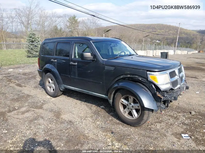 2011 Dodge Nitro Se VIN: 1D4PU2GK8BW586939 Lot: 44913241