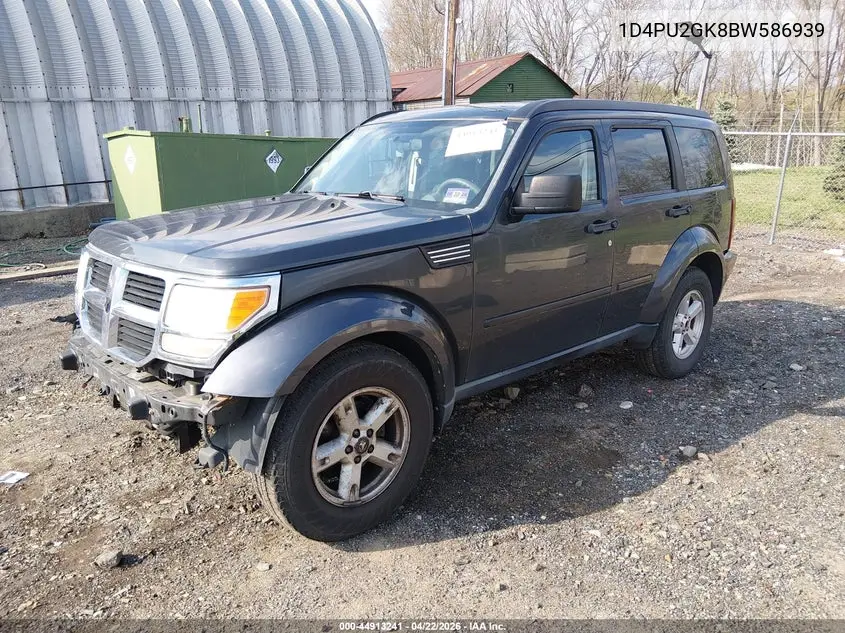2011 Dodge Nitro Se VIN: 1D4PU2GK8BW586939 Lot: 44913241