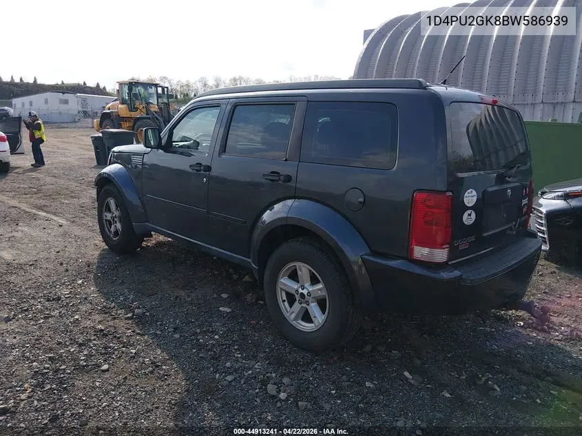 2011 Dodge Nitro Se VIN: 1D4PU2GK8BW586939 Lot: 44913241