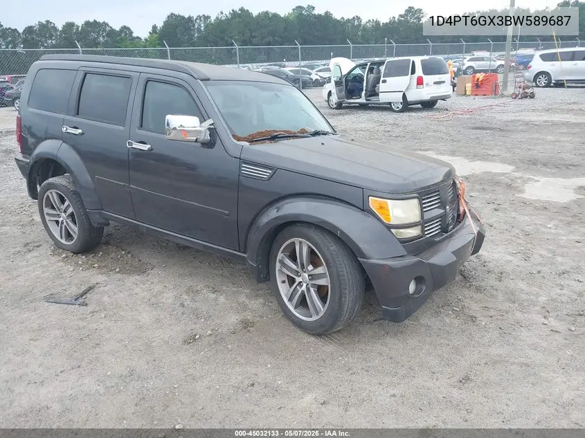 2011 Dodge Nitro Detonator VIN: 1D4PT6GX3BW589687 Lot: 45032133