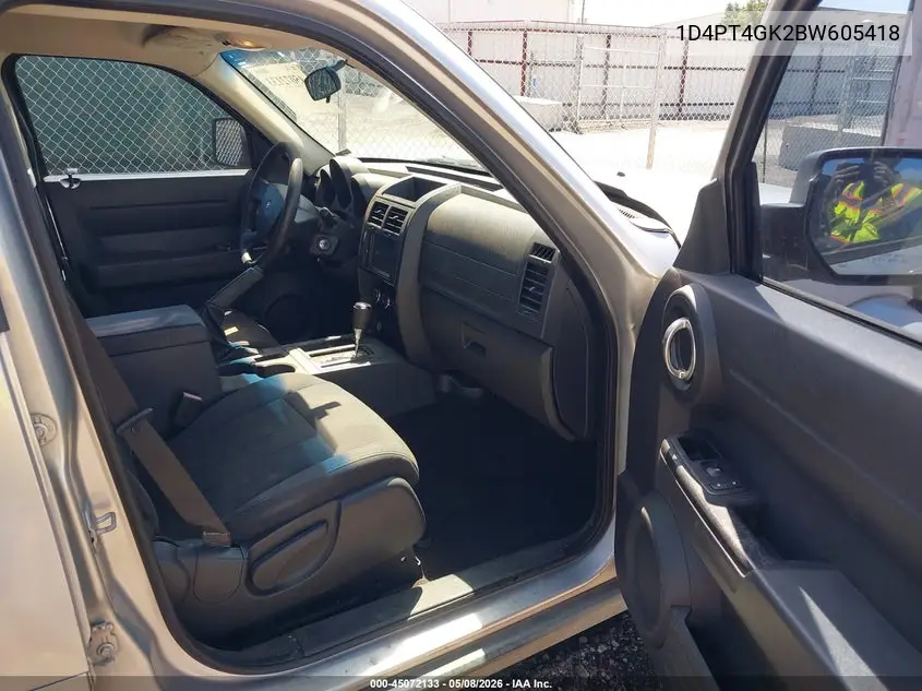 2011 Dodge Nitro Heat VIN: 1D4PT4GK2BW605418 Lot: 45072133