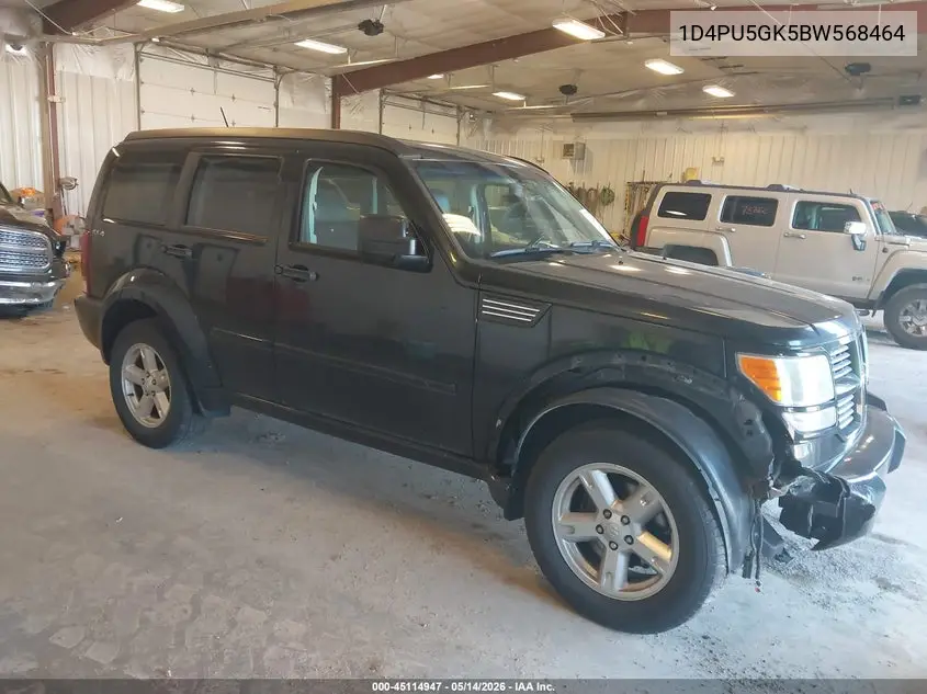 2011 Dodge Nitro Sxt VIN: 1D4PU5GK5BW568464 Lot: 45114947