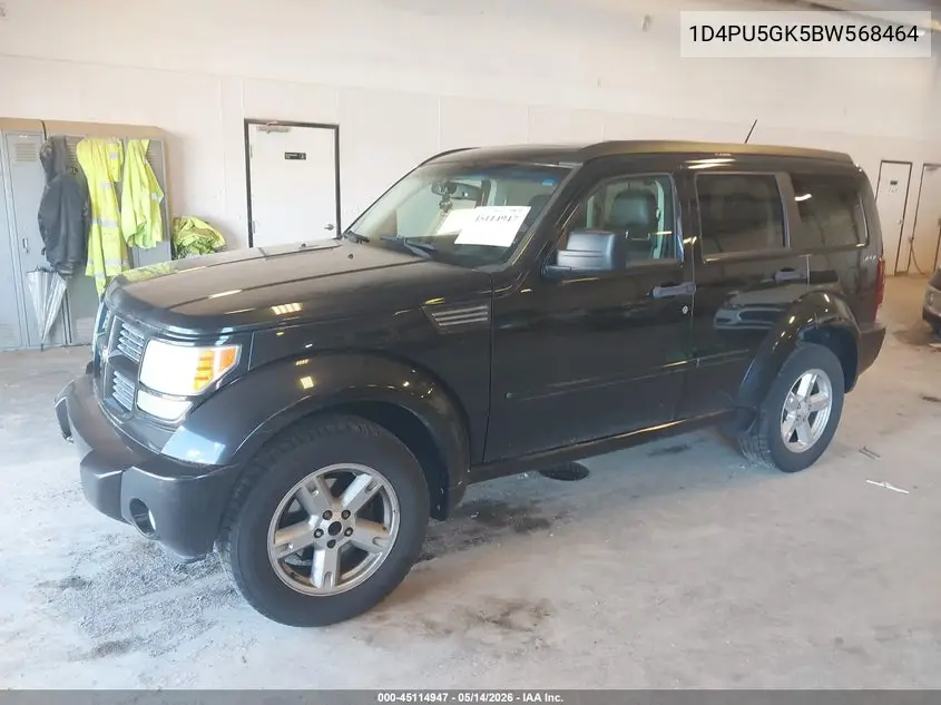 2011 Dodge Nitro Sxt VIN: 1D4PU5GK5BW568464 Lot: 45114947