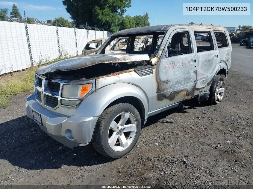 2011 Dodge Nitro Se VIN: 1D4PT2GK7BW500233 Lot: 45342347