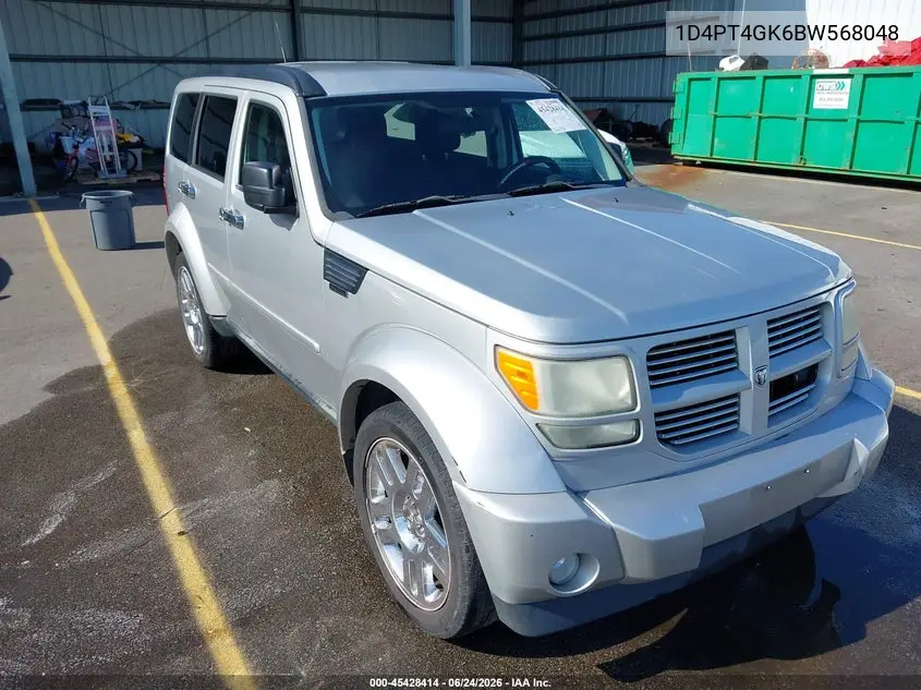 2011 Dodge Nitro Heat VIN: 1D4PT4GK6BW568048 Lot: 45428414