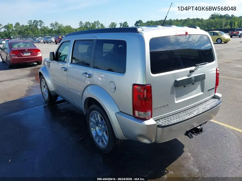 2011 Dodge Nitro Heat VIN: 1D4PT4GK6BW568048 Lot: 45428414