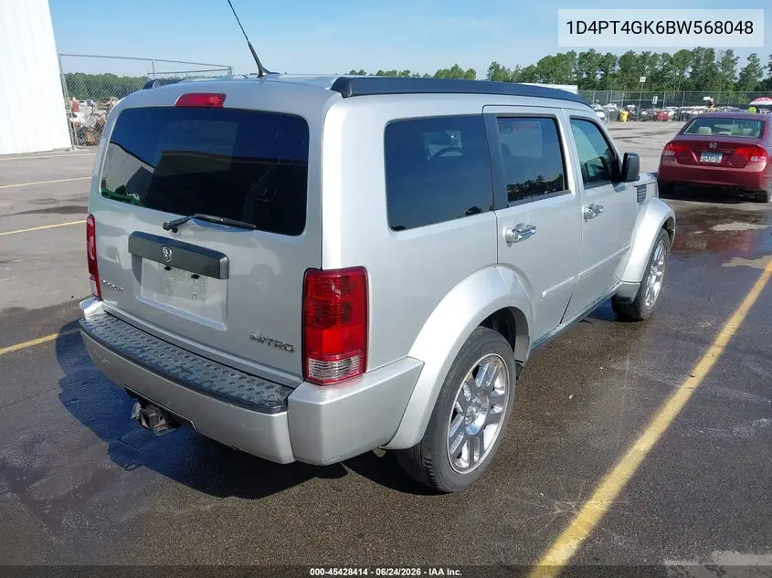 2011 Dodge Nitro Heat VIN: 1D4PT4GK6BW568048 Lot: 45428414