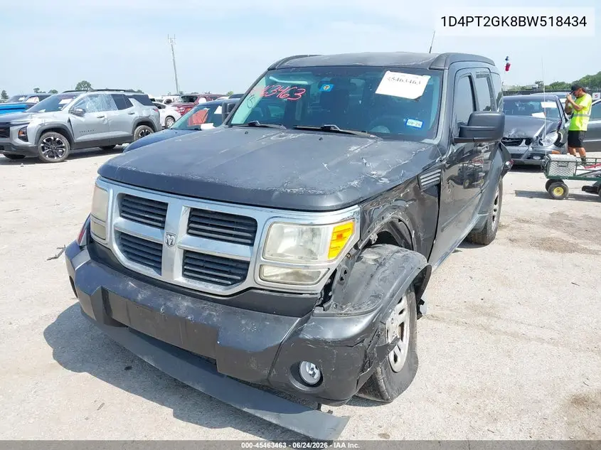 2011 Dodge Nitro Se VIN: 1D4PT2GK8BW518434 Lot: 45463463
