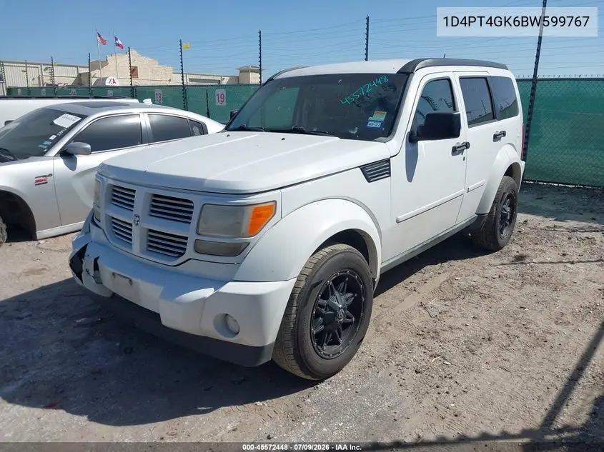 2011 Dodge Nitro Heat VIN: 1D4PT4GK6BW599767 Lot: 45572448