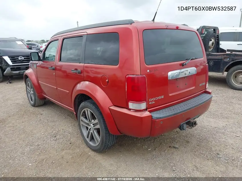 2011 Dodge Nitro Detonator VIN: 1D4PT6GX0BW532587 Lot: 45611142