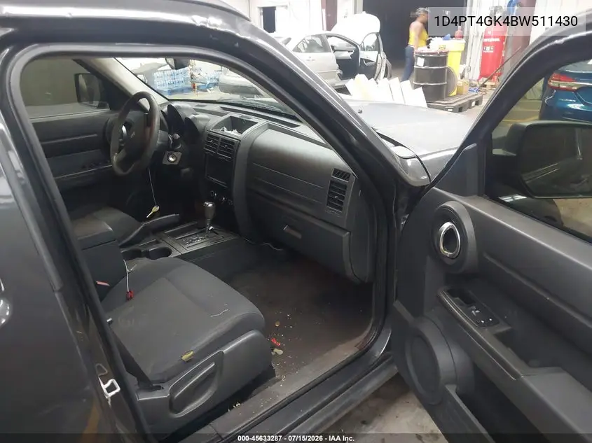 2011 Dodge Nitro Heat VIN: 1D4PT4GK4BW511430 Lot: 45633287