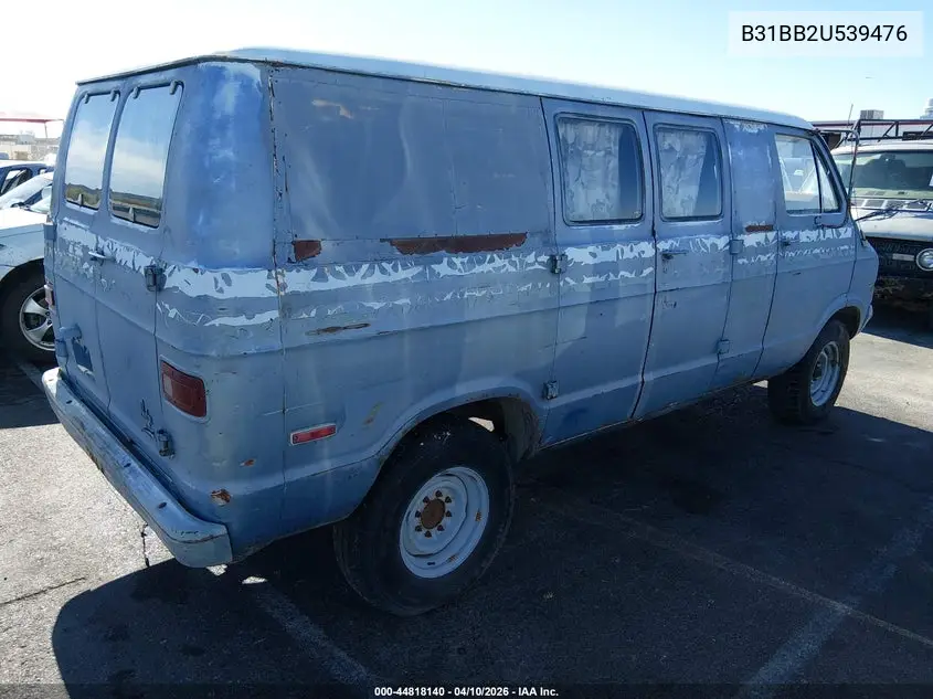 1972 Dodge Van VIN: B31BB2U539476 Lot: 44818140
