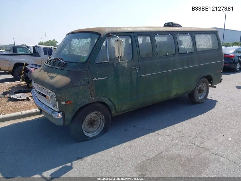 1972 Dodge Ram Van VIN: B33BE1U127381 Lot: 45507484
