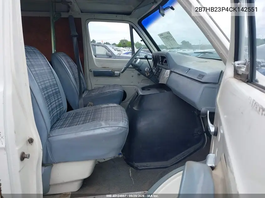 1982 Dodge Ram Van B250 VIN: 2B7HB23P4CK142551 Lot: 45124557