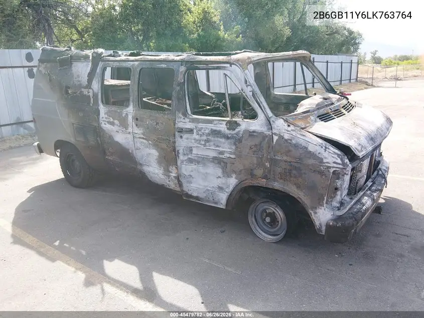 1990 Dodge Ram Van B150 VIN: 2B6GB11Y6LK763764 Lot: 45479782