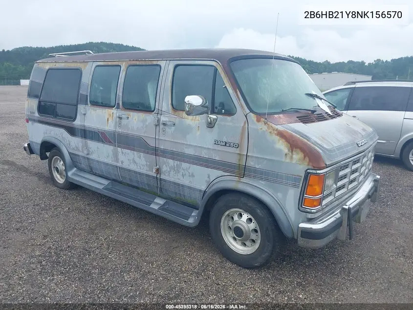 1992 Dodge Ram Van B250 VIN: 2B6HB21Y8NK156570 Lot: 45395318