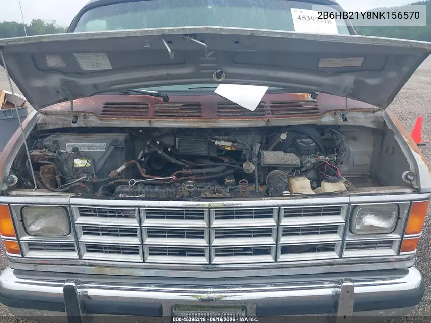 1992 Dodge Ram Van B250 VIN: 2B6HB21Y8NK156570 Lot: 45395318