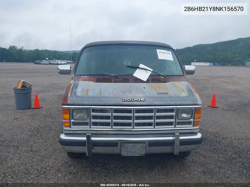 1992 Dodge Ram Van B250 VIN: 2B6HB21Y8NK156570 Lot: 45395318