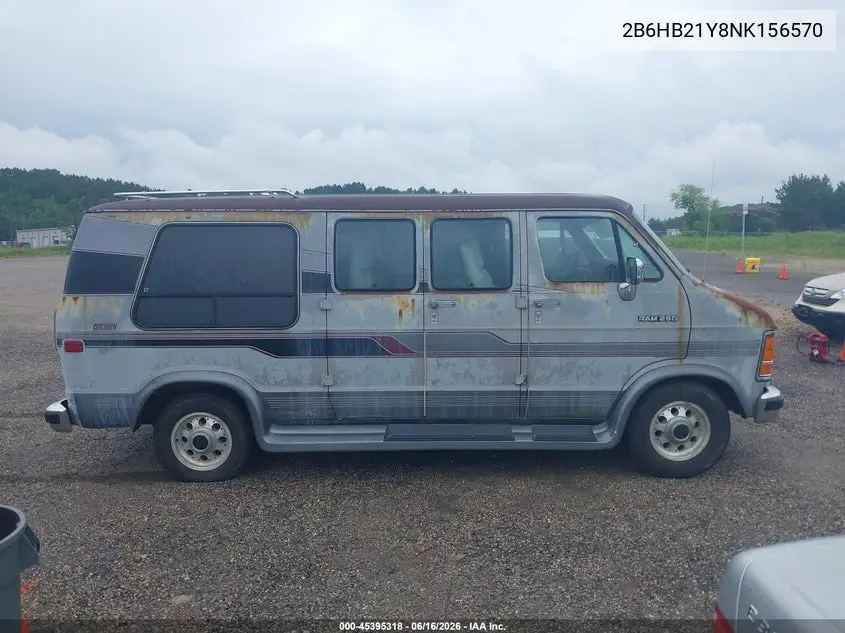 1992 Dodge Ram Van B250 VIN: 2B6HB21Y8NK156570 Lot: 45395318