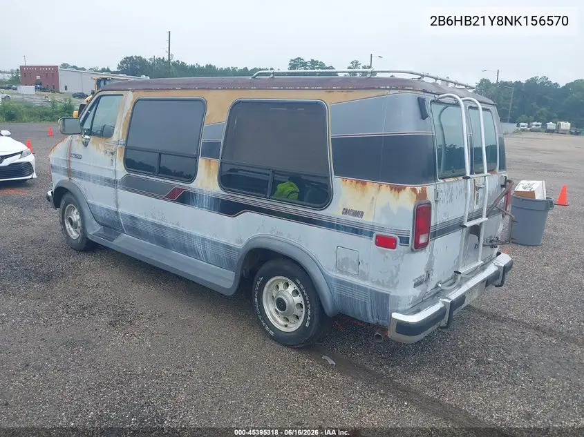 1992 Dodge Ram Van B250 VIN: 2B6HB21Y8NK156570 Lot: 45395318