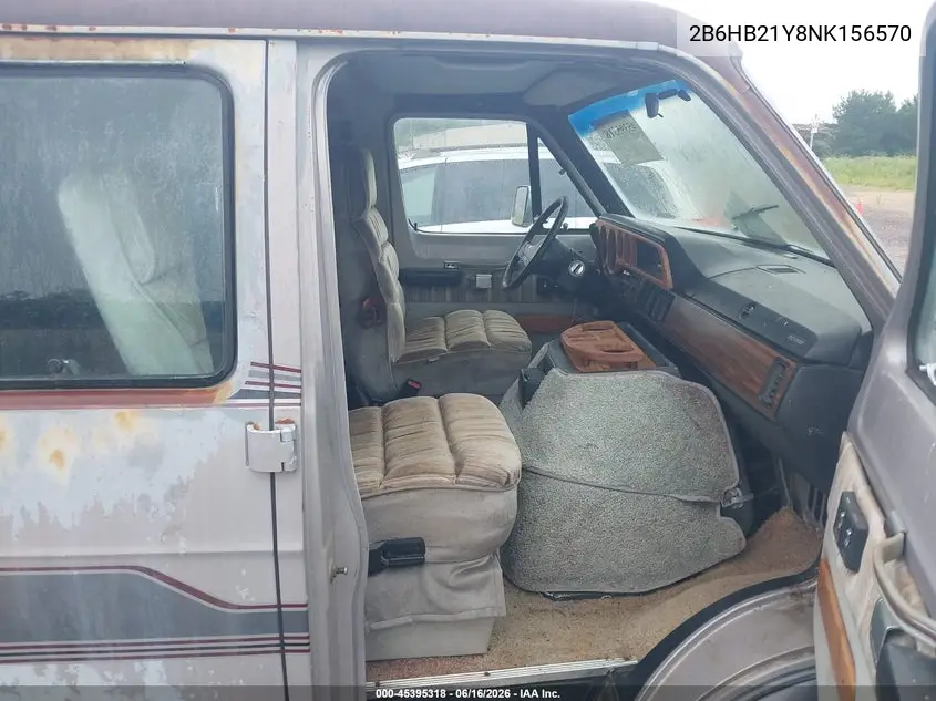 1992 Dodge Ram Van B250 VIN: 2B6HB21Y8NK156570 Lot: 45395318