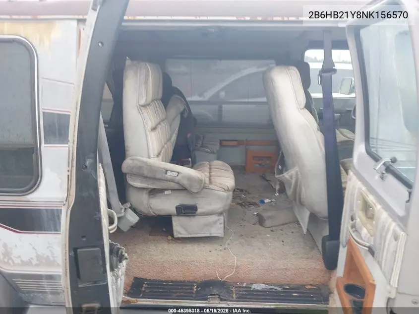 1992 Dodge Ram Van B250 VIN: 2B6HB21Y8NK156570 Lot: 45395318