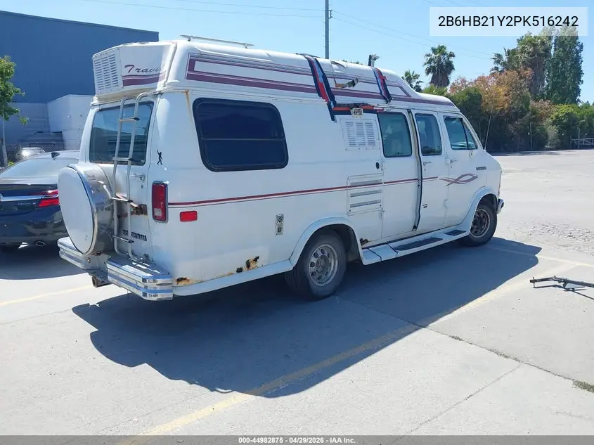 1993 Dodge Ram Van B250 VIN: 2B6HB21Y2PK516242 Lot: 44982875