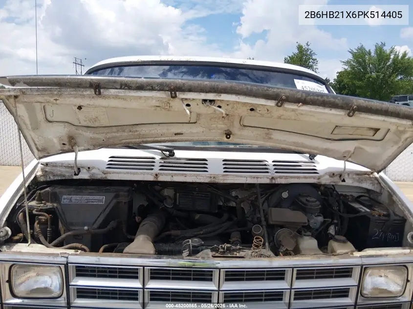 1993 Dodge Ram Van B250 VIN: 2B6HB21X6PK514405 Lot: 45200865