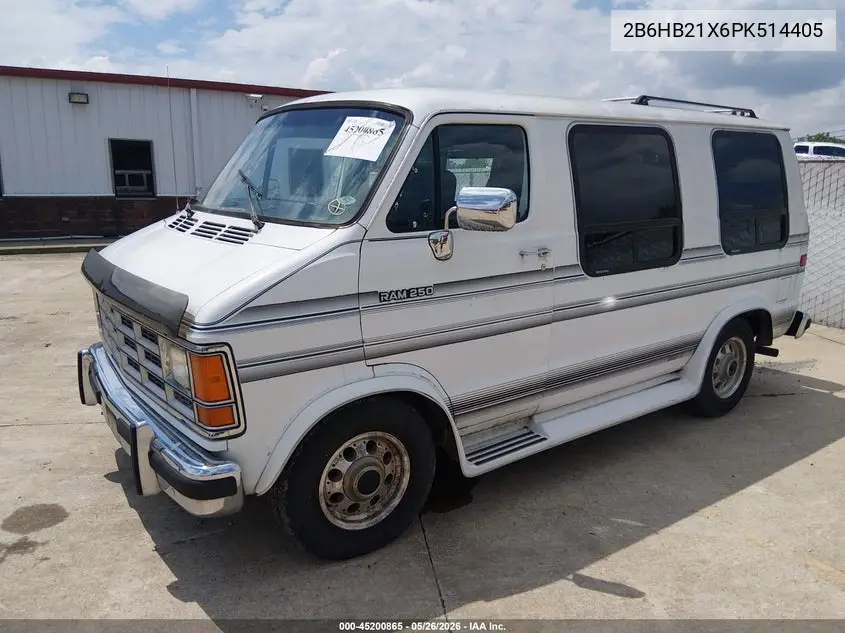 1993 Dodge Ram Van B250 VIN: 2B6HB21X6PK514405 Lot: 45200865