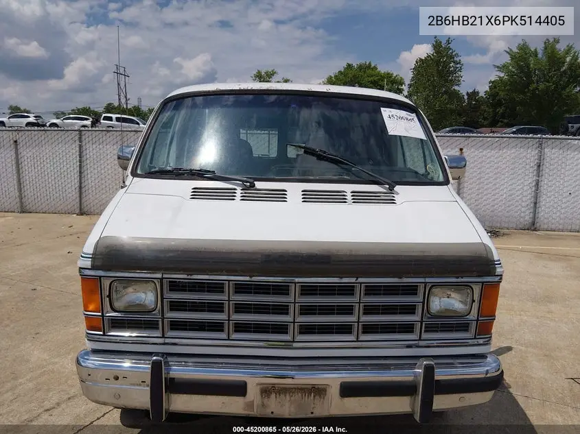 1993 Dodge Ram Van B250 VIN: 2B6HB21X6PK514405 Lot: 45200865