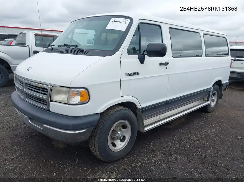 1994 Dodge Ram Wagon B250 VIN: 2B4HB25Y8RK131368 Lot: 45096322