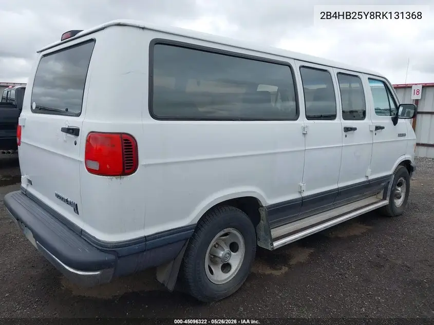 1994 Dodge Ram Wagon B250 VIN: 2B4HB25Y8RK131368 Lot: 45096322