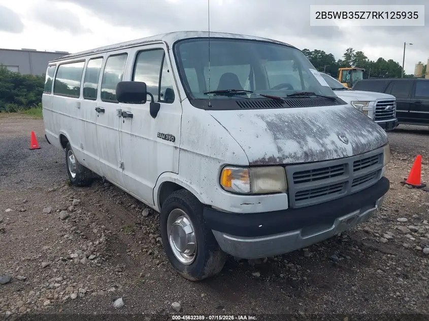 1994 Dodge Ram Wagon B350 VIN: 2B5WB35Z7RK125935 Lot: 45632389