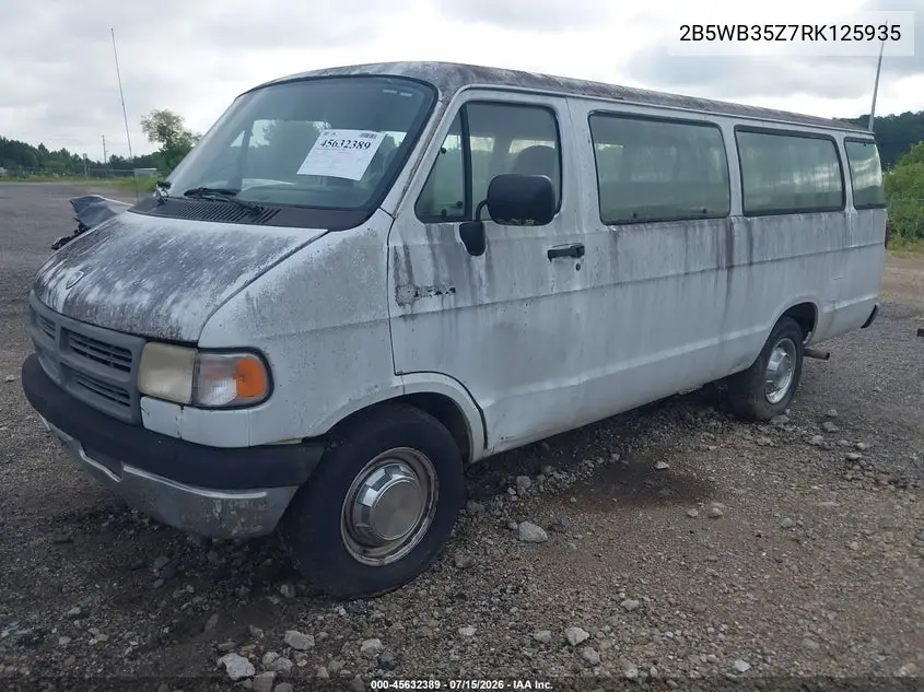 1994 Dodge Ram Wagon B350 VIN: 2B5WB35Z7RK125935 Lot: 45632389