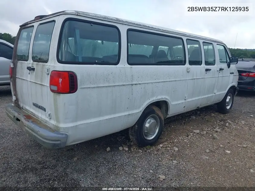 1994 Dodge Ram Wagon B350 VIN: 2B5WB35Z7RK125935 Lot: 45632389