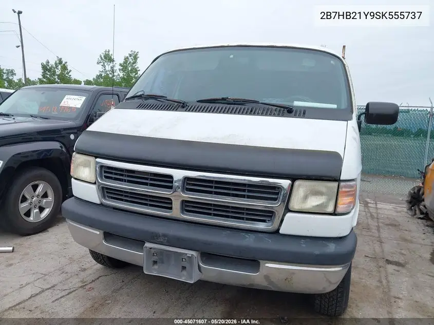 1995 Dodge Ram Van B2500 VIN: 2B7HB21Y9SK555737 Lot: 45071607