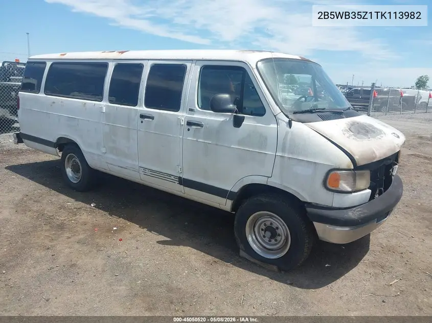 1996 Dodge Ram Wagon B3500 VIN: 2B5WB35Z1TK113982 Lot: 45050520