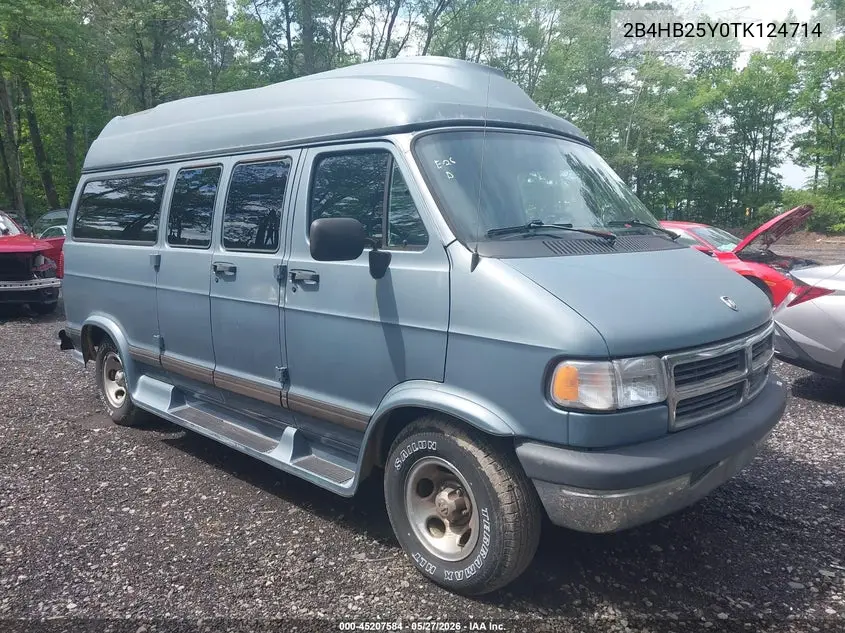 1996 Dodge Ram Wagon B2500 VIN: 2B4HB25Y0TK124714 Lot: 45207584
