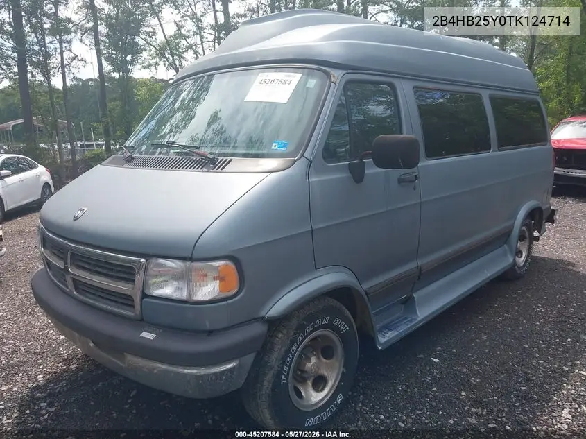 1996 Dodge Ram Wagon B2500 VIN: 2B4HB25Y0TK124714 Lot: 45207584