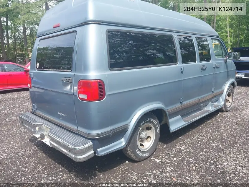1996 Dodge Ram Wagon B2500 VIN: 2B4HB25Y0TK124714 Lot: 45207584